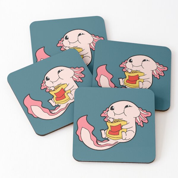 Item preview, Axolotl Cute Kawaii Style – Axolotl reading - Happy Pink Axolotl Anime Aesthetic Art designed and sold by VectorJoy.