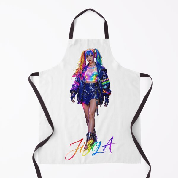 Item preview, Jisola - Éthos K-Pop Cyberpunk Neon Idol with Rainbow Hair designed and sold by KIKABUM.