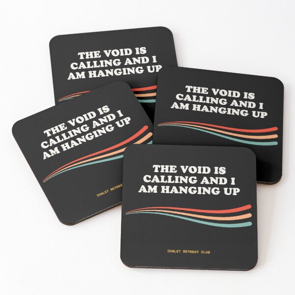 Item preview, The Void Is Calling And I Am Hanging Up Ironic Existential Retro designed and sold by SlothcoreVibes.
