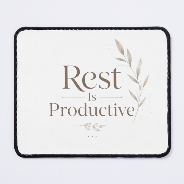 Item preview, Rest Is Productive | Cozy Self-Care Minimalist Quote designed and sold by Irene Catchmind.