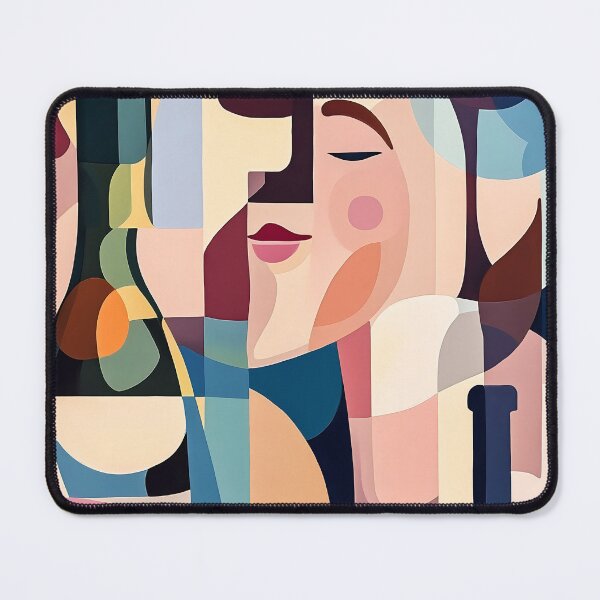 Item preview, Wine and Woman in Cubist Style designed and sold by FlaskLab.