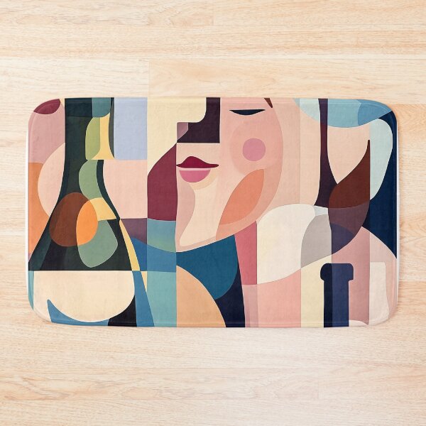 Item preview, Wine and Woman in Cubist Style designed and sold by FlaskLab.