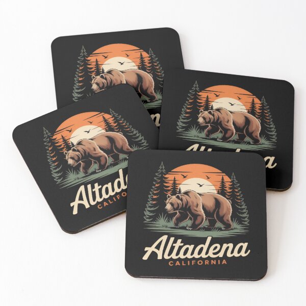 Item preview, Altadena California Bear Retro Sunset Nature Lover Gift Idea designed and sold by Zizo-DR44.