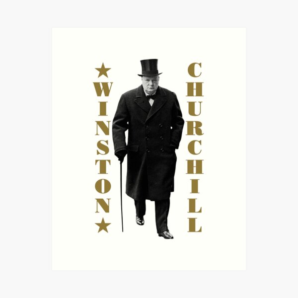 Winston Churchill quote War is mainly a catalogue of blunders Poster for  Sale by BigTime