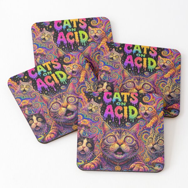 Item preview, Cats On Acid designed and sold by SoarThumbz3.