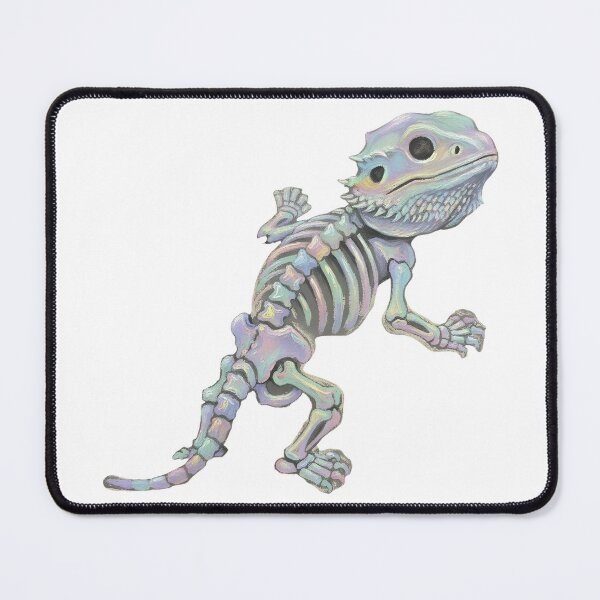 Item preview, Skeleton Bearded Dragon Iridescent Reptile Art designed and sold by GymTanLaundry.