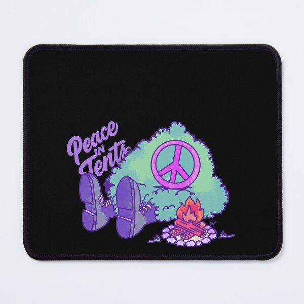 Item preview, Peace in Tents Retro Camping Spirit designed and sold by HumorInHues.