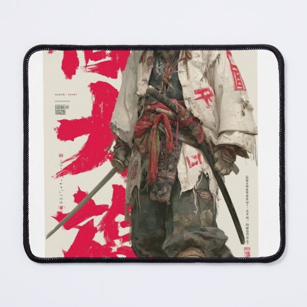 Item preview, Japanese Samurai Cat Ronin Vintage Typography Poster designed and sold by WelLarsDigitals.