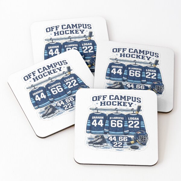 Item preview, Off Campus Hockey Jersey Sticker | College Hockey Aesthetic Design designed and sold by Artbysarmina.