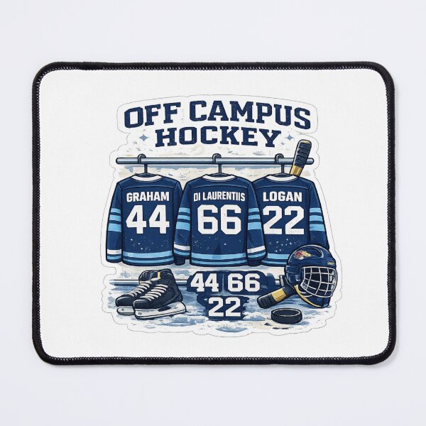 Item preview, Off Campus Hockey Jersey Sticker | College Hockey Aesthetic Design designed and sold by Artbysarmina.