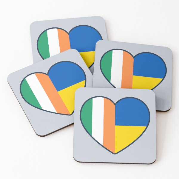 Item preview, Ireland Ukraine | 2 Nations 1 Heart designed and sold by sublimesun.
