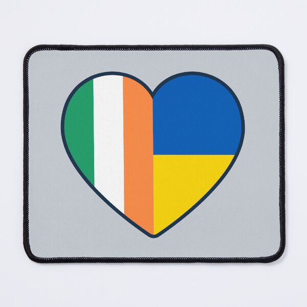 Item preview, Ireland Ukraine | 2 Nations 1 Heart designed and sold by sublimesun.