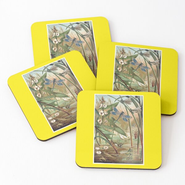 Item preview, Dragonfly and Damselflies in a Pond designed and sold by hec60504.