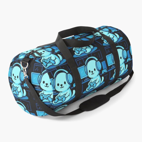 Item preview, Neon Gaming Puppy | Chibi Gamer Setup designed and sold by Noxivora.