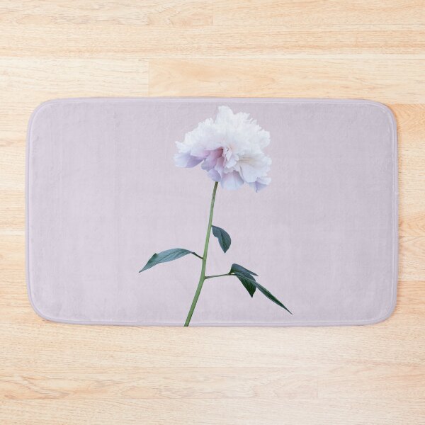 Item preview, White peony flower stem designed and sold by KRFNatureGifts.