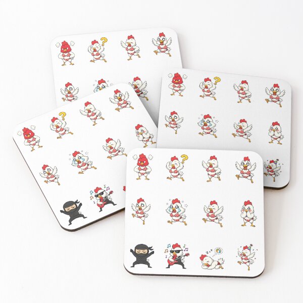 Item preview, Funny Bikini Chicken Sticker Pack — Cartoon Chicken Action Meme Characters designed and sold by RamyGallery.
