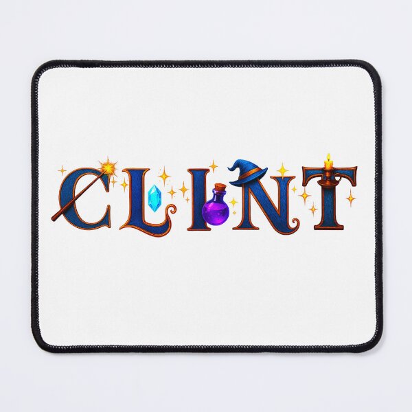 Item preview, SPELLBOUND NAMES COLLECTION – ✨ CLINT ✨ – STORYBOOK SPELLCASTER DREAMS designed and sold by WheelieGdArt.