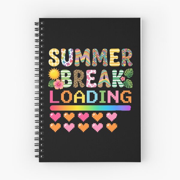 Item preview, Summer Break Loading Retro Rainbow Tropical Vacation Pixel Heart Summer Teacher  designed and sold by Zizo-DR44.