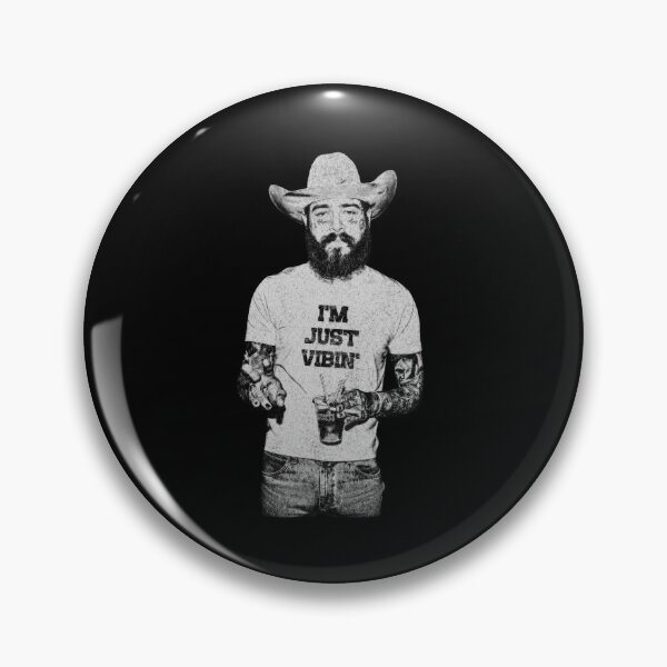 Item preview, Vintage 90s Post Malone, Malone Rap Music, Posty Im Just Vibin designed and sold by idtanerdsand.