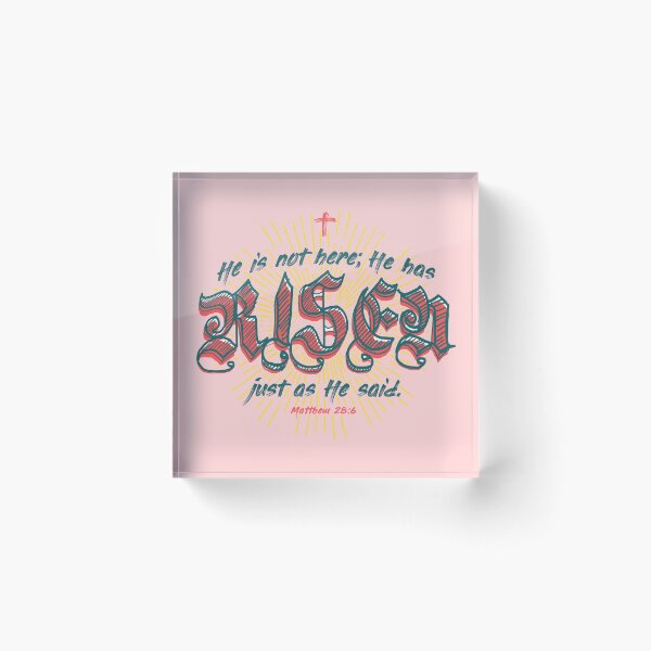 Item preview, Copy of He Has Risen Just As He Said Matthew 28:6 Dark designed and sold by LIBERTYMODE.