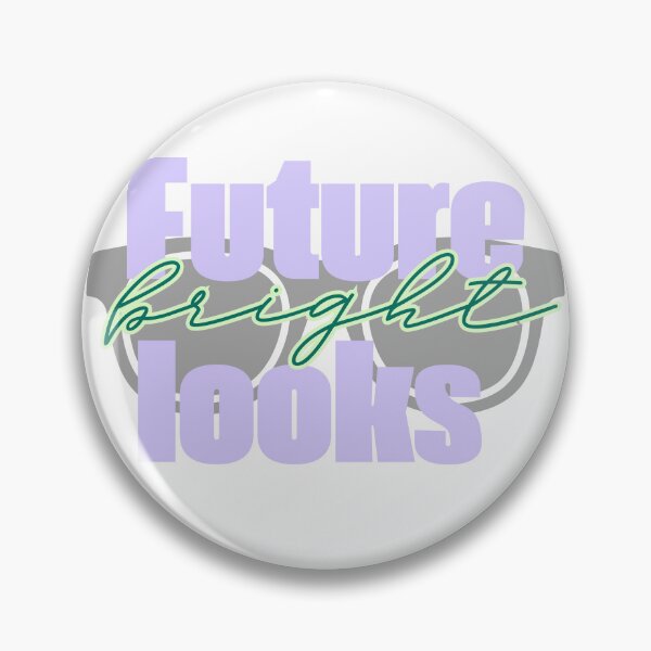 Item preview, Future Looks Bright Retro Pastel Sunglasses Quote designed and sold by byLizedesigns.