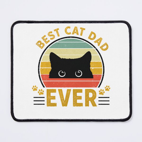 Item preview, Best Cat Dad Ever Retro Cat Lover designed and sold by QuiteOrbit.