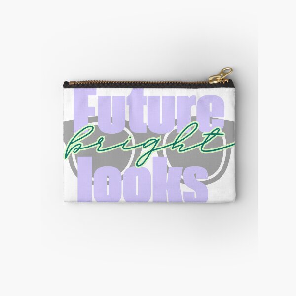 Item preview, Future Looks Bright Retro Pastel Sunglasses Quote designed and sold by byLizedesigns.