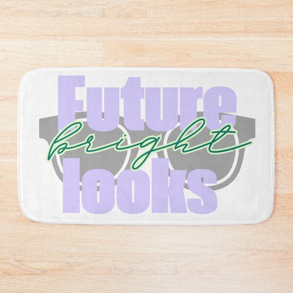 Item preview, Future Looks Bright Retro Pastel Sunglasses Quote designed and sold by byLizedesigns.