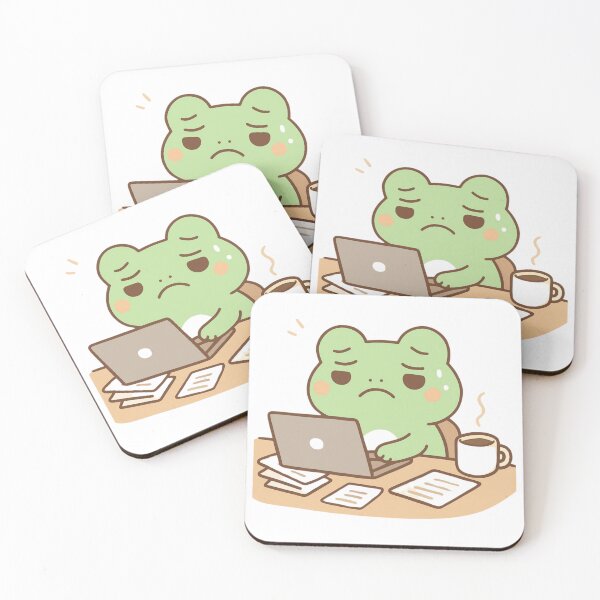 Item preview, Chibi Frog | Overworked Burnout Meme designed and sold by Noxivora.