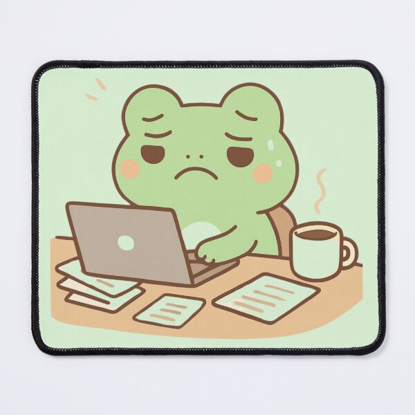 Item preview, Chibi Frog | Overworked Burnout Meme designed and sold by Noxivora.