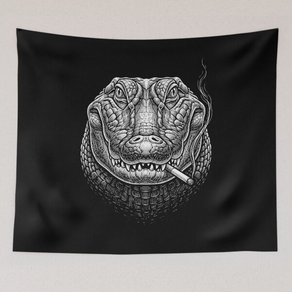 Item preview, Funny Alligator Smoking Meme Animal Lover designed and sold by DoodleTortle.