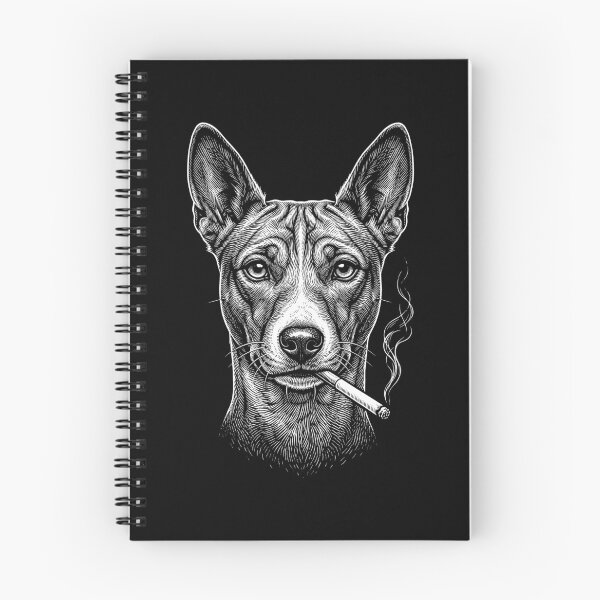Item preview, Funny Basenji Smoking Meme Dog Owner designed and sold by DoodleTortle.