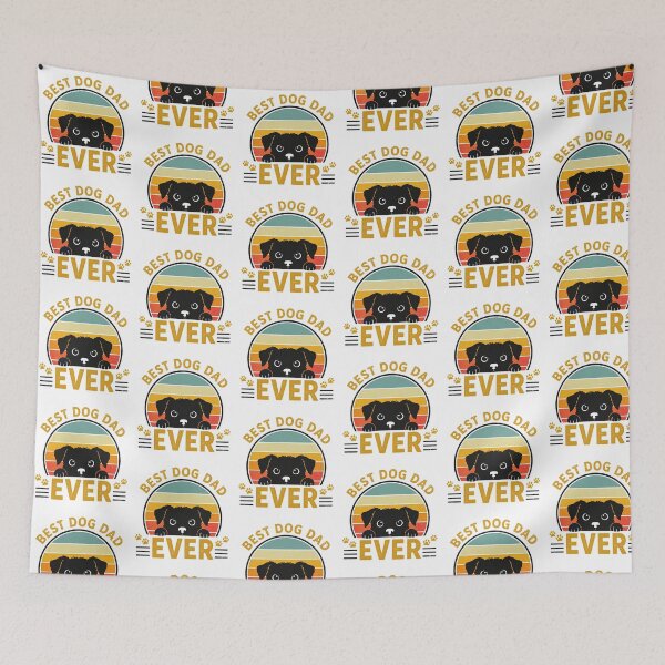 Item preview, Best Dog Dad Ever Retro Dog Lover designed and sold by QuiteOrbit.