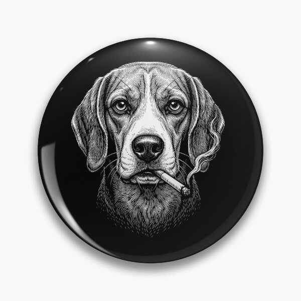 Item preview, Funny Beagle Smoking Meme Dog Owner designed and sold by DoodleTortle.