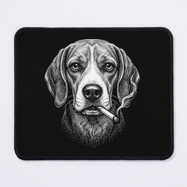 Item preview, Funny Beagle Smoking Meme Dog Owner designed and sold by DoodleTortle.