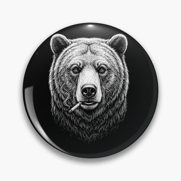 Item preview, Funny Bear Smoking Meme Animal Lover designed and sold by DoodleTortle.