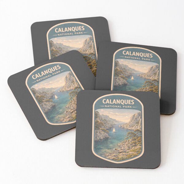 Item preview, Vintage French National Park Prints: Calanques National Park designed and sold by PinUpPizzazz.