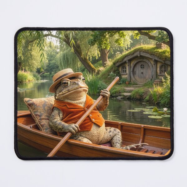 Item preview, Mr. Toad Relaxes on the River designed and sold by Tridentulus.
