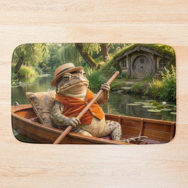 Item preview, Mr. Toad Relaxes on the River designed and sold by Tridentulus.