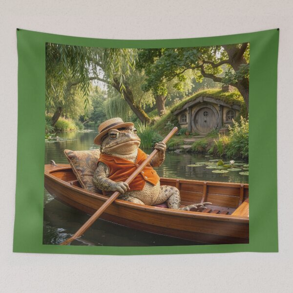 Item preview, Mr. Toad Relaxes on the River designed and sold by Tridentulus.