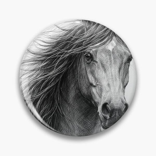 Item preview, Windswept Mustang Portrait designed and sold by Pixel Junkies Studio.