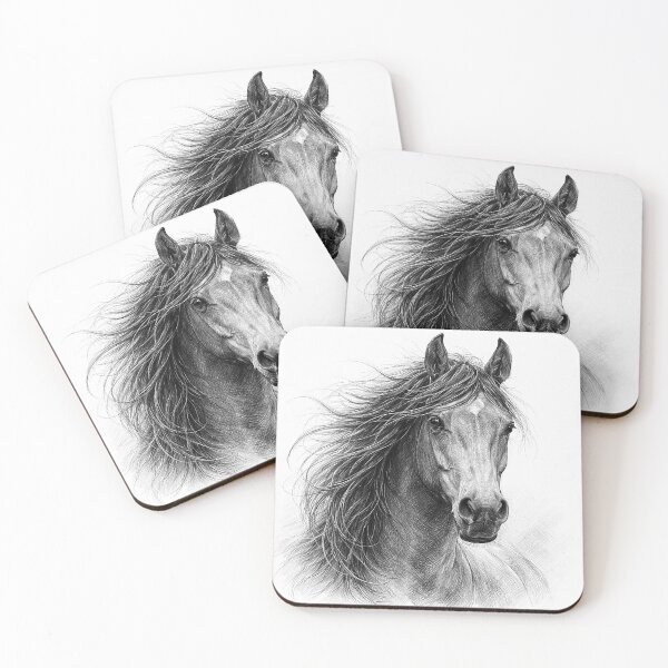 Item preview, Windswept Mustang Portrait designed and sold by Pixel Junkies Studio.