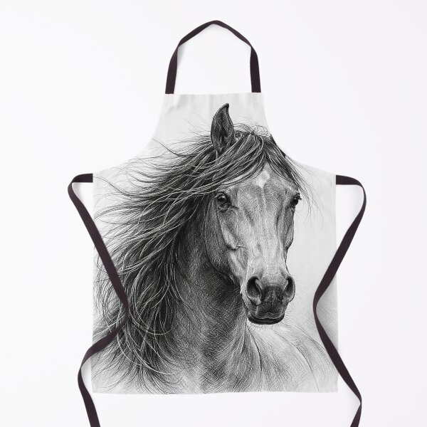 Item preview, Windswept Mustang Portrait designed and sold by Pixel Junkies Studio.