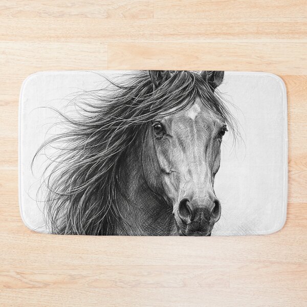Item preview, Windswept Mustang Portrait designed and sold by Pixel Junkies Studio.
