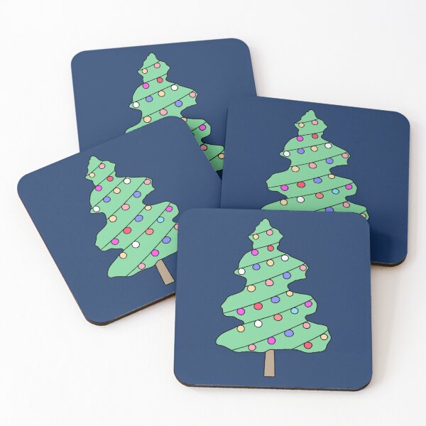 Item preview, Colorful Christmas Tree with Light Bulbs Illustration designed and sold by ubborn.