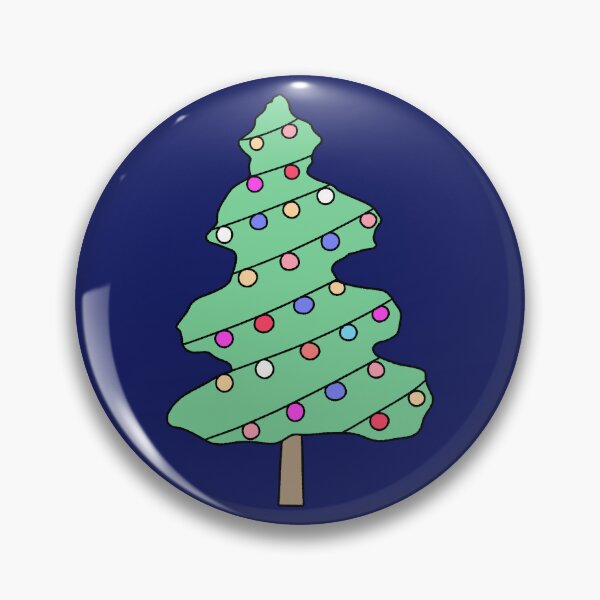 Item preview, Colorful Christmas Tree with Light Bulbs Illustration designed and sold by ubborn.