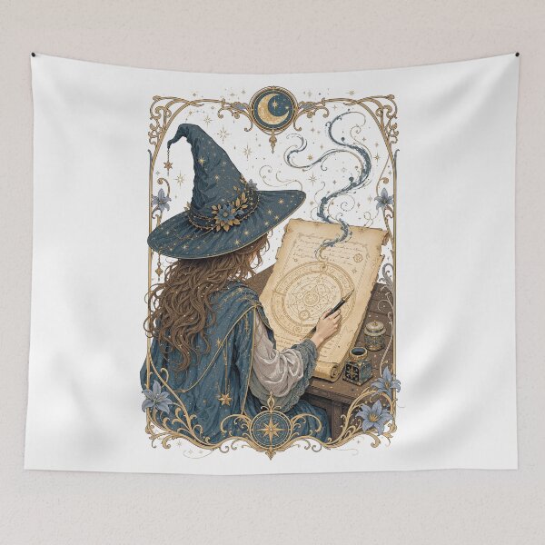 Item preview, Witch Hat Atelier Drawing Magic Vintage Art designed and sold by artditisme.