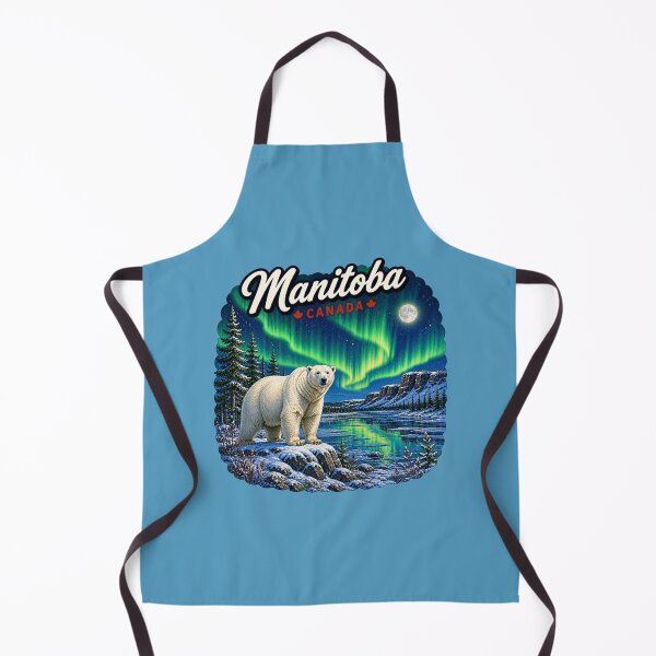 Item preview, Manitoba, Canada - Polar Bear Northern Lights designed and sold by Myra365Art.
