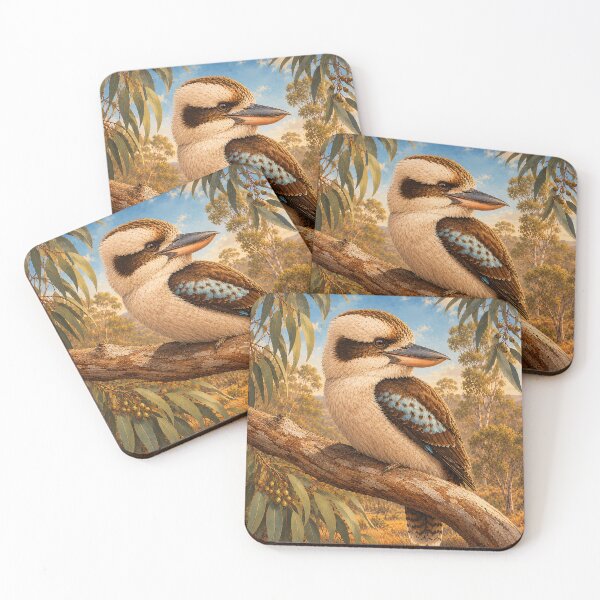 Item preview, Kookaburra in Golden Eucalyptus designed and sold by Pixel Junkies Studio.