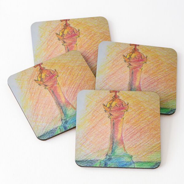 Item preview, Chess King in Colored pencil designed and sold by ThoughtandDrawn.
